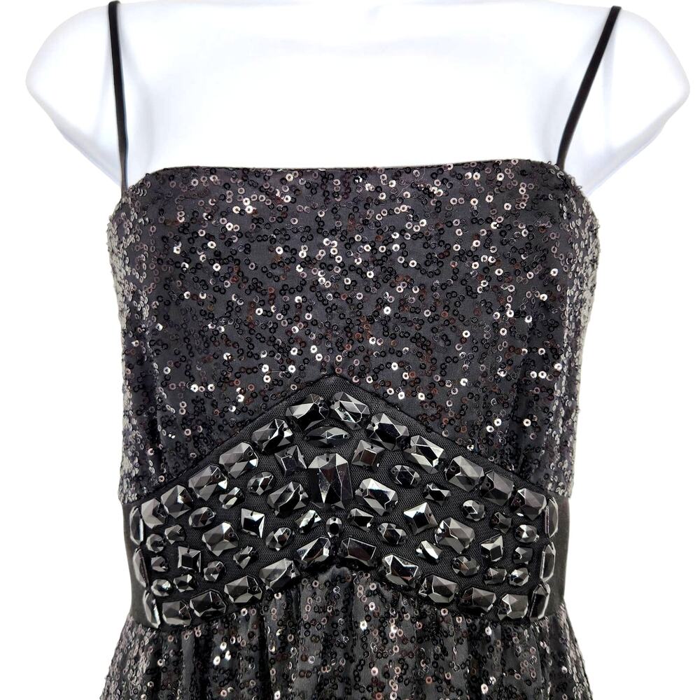 Vintage Cache Sequined Bubble Hem Mini Dress - image 4